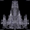 1406/8+4/195/h-60/Ni Хрустальная подвесная люстра Bohemia Ivele Crystal