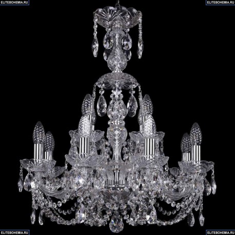 1406/8+4/195/XL-64/Ni Хрустальная подвесная люстра Bohemia Ivele Crystal