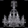 1406/8+4/195/XL-64/Ni Хрустальная подвесная люстра Bohemia Ivele Crystal