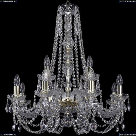 1406/8+4/240/h-75/G Хрустальная подвесная люстра Bohemia Ivele Crystal