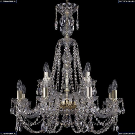 1406/8+4/240/XL-78/G Хрустальная подвесная люстра Bohemia Ivele Crystal