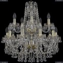 1409/10+5/195/2d/G Хрустальная подвесная люстра Bohemia Ivele Crystal