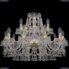 1409/10+5/240/G Хрустальная подвесная люстра Bohemia Ivele Crystal