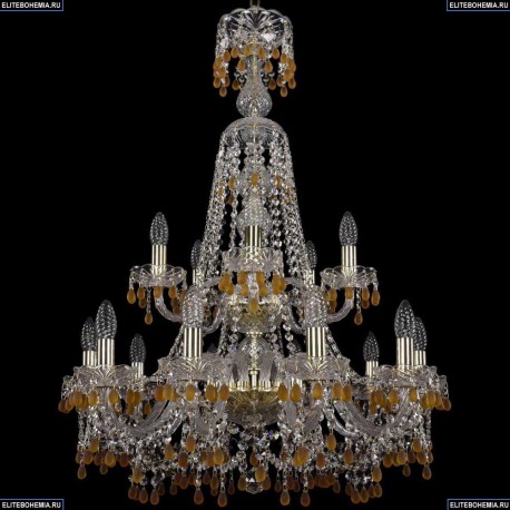 1410/10+5/240/XL-91/2d/G/V1003 Хрустальная подвесная люстра Bohemia Ivele Crystal