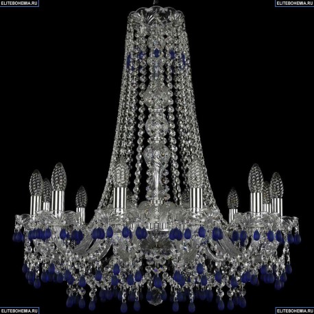 1410/12/240/h-74/Ni/V3001 Хрустальная подвесная люстра Bohemia Ivele Crystal