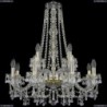 1410/8+4/240/h-74/G/V0300 Хрустальная подвесная люстра Bohemia Ivele Crystal