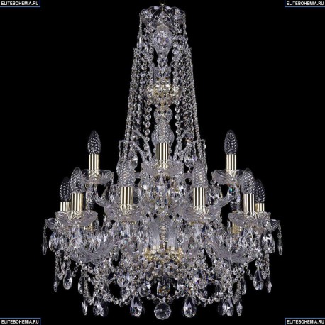 1411/10+5/195/XL-80/2d/G Хрустальная подвесная люстра Bohemia Ivele Crystal