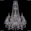 1411/10+5/195/XL-80/2d/G Хрустальная подвесная люстра Bohemia Ivele Crystal
