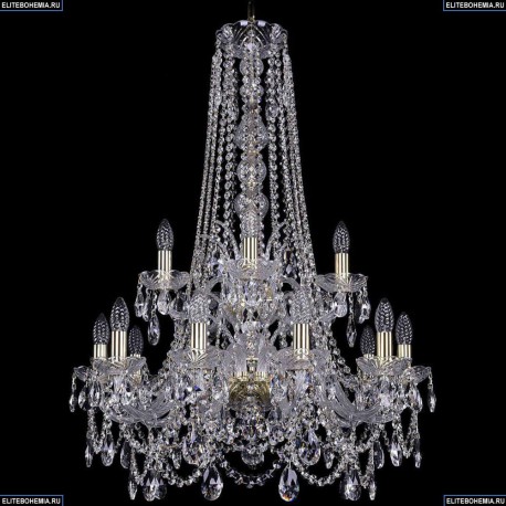 1411/10+5/240/h-94/2d/G Хрустальная подвесная люстра Bohemia Ivele Crystal
