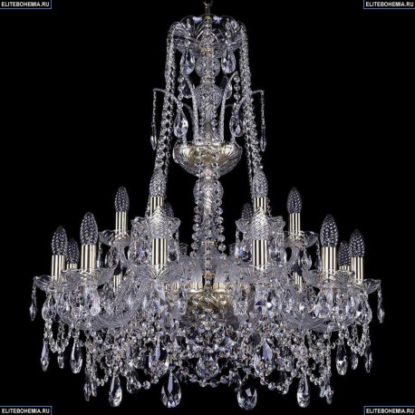 1411/12+6/240/XL-83/G Хрустальная подвесная люстра Bohemia Ivele Crystal