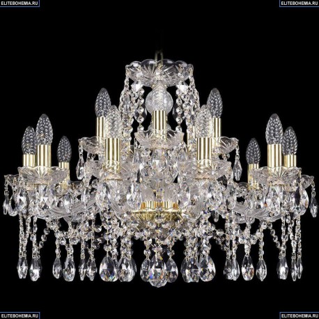 1413/10+5/220/G Хрустальная подвесная люстра Bohemia Ivele Crystal