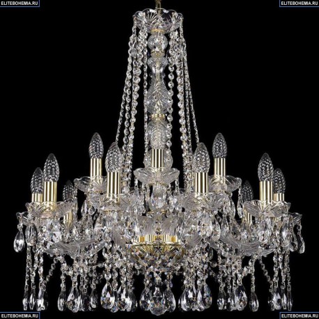 1413/10+5/220/h-71/G Хрустальная подвесная люстра Bohemia Ivele Crystal