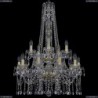 1413/10+5/220/h-92/2d/G Хрустальная подвесная люстра Bohemia Ivele Crystal