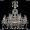 1413/10+5/220/XL-74/G Хрустальная подвесная люстра Bohemia Ivele Crystal