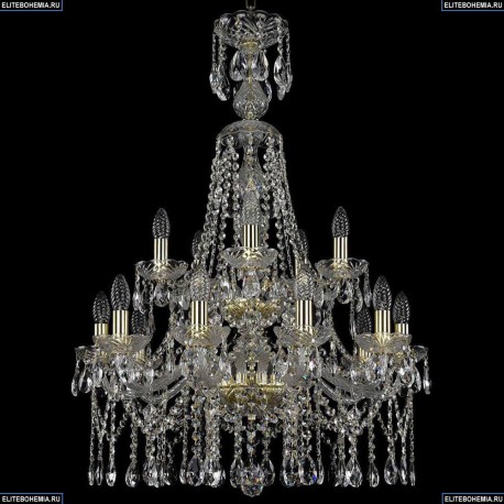 1413/10+5/220/XL-92/2d/G Хрустальная подвесная люстра Bohemia Ivele Crystal