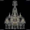 1413/10+5/220/XL-92/2d/G Хрустальная подвесная люстра Bohemia Ivele Crystal