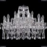 1413/12+6/220/Ni Хрустальная подвесная люстра Bohemia Ivele Crystal