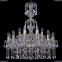 1413/12+6/220/XL-74/G Хрустальная подвесная люстра Bohemia Ivele Crystal