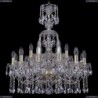 1413/12+6/220/XL-74/G Хрустальная подвесная люстра Bohemia Ivele Crystal