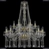 1413/12+6/300/h-96/2d/G Хрустальная подвесная люстра Bohemia Ivele Crystal