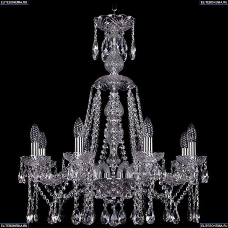1413/8/220/XL-73/Ni Хрустальная подвесная люстра Bohemia Ivele Crystal