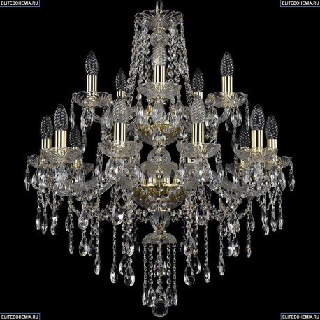 1415/10+5/220/2d/G Хрустальная подвесная люстра Bohemia Ivele Crystal