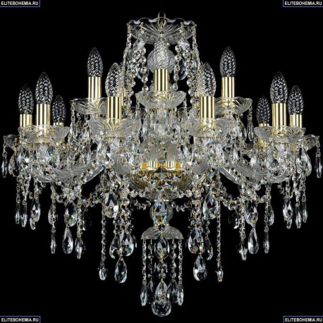 1415/10+5/220/G Хрустальная подвесная люстра Bohemia Ivele Crystal