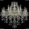 1415/10+5/220/G Хрустальная подвесная люстра Bohemia Ivele Crystal