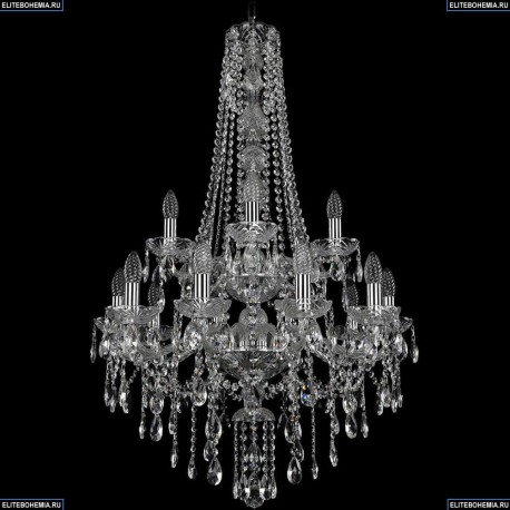 1415/10+5/220/h-102/2d/Ni Хрустальная подвесная люстра Bohemia Ivele Crystal