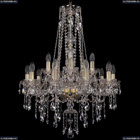 1415/10+5/220/h-86/G Хрустальная подвесная люстра Bohemia Ivele Crystal