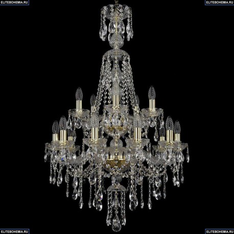 1415/10+5/220/XL-104/2d/G Хрустальная подвесная люстра Bohemia Ivele Crystal
