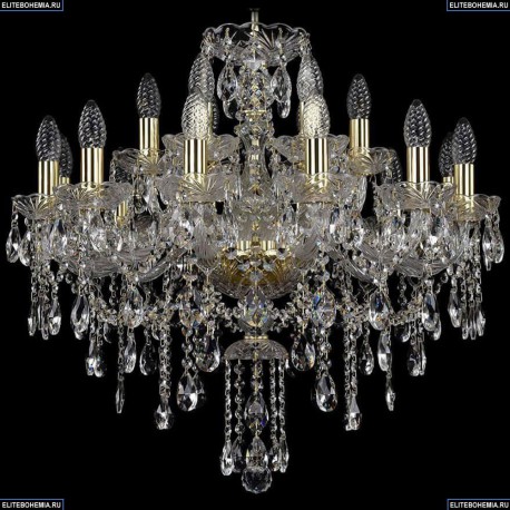 1415/12+6/220/G Хрустальная подвесная люстра Bohemia Ivele Crystal