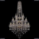 1415/16+8+4/300/h-155/3d/G Хрустальная подвесная люстра Bohemia Ivele Crystal