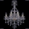1415/8+4/200/XL-76/G Хрустальная подвесная люстра Bohemia Ivele Crystal