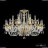 16102/12+6/300 G Хрустальная подвесная люстра с металлической чашкой Bohemia Ivele Crystal