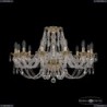 16106/12/300 G Хрустальная подвесная люстра с металлической чашкой Bohemia Ivele Crystal