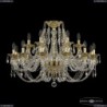 16106/12+6/300 G Хрустальная подвесная люстра с металлической чашкой Bohemia Ivele Crystal