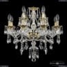 16115/8+4/200 G Хрустальная подвесная люстра с металлической чашкой Bohemia Ivele Crystal