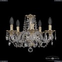 16102/5/141 G Хрустальная подвесная люстра с металлической чашкой Bohemia Ivele Crystal