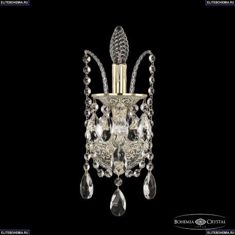 16111B/1/141 GW Хрустальное бра с металлической чашкой Bohemia Ivele Crystal