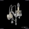 16111B/1/141 GW Хрустальное бра с металлической чашкой Bohemia Ivele Crystal