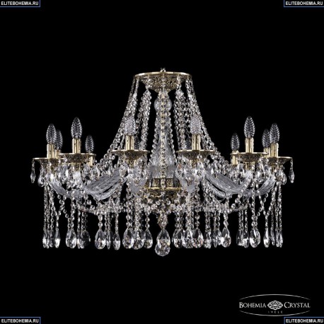 16113/12/300 GB Хрустальная подвесная люстра с металлической чашкой Bohemia Ivele Crystal