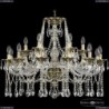 16113/12+6/300 GB Хрустальная подвесная люстра с металлической чашкой Bohemia Ivele Crystal