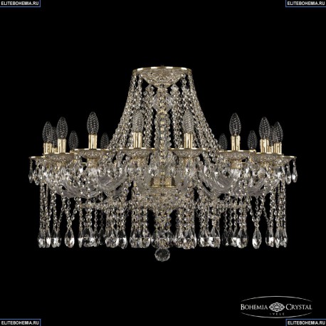 16113/16/300 GW Хрустальная подвесная люстра с металлической чашкой Bohemia Ivele Crystal