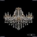 16115/12/360 G Хрустальная подвесная люстра с металлической чашкой Bohemia Ivele Crystal