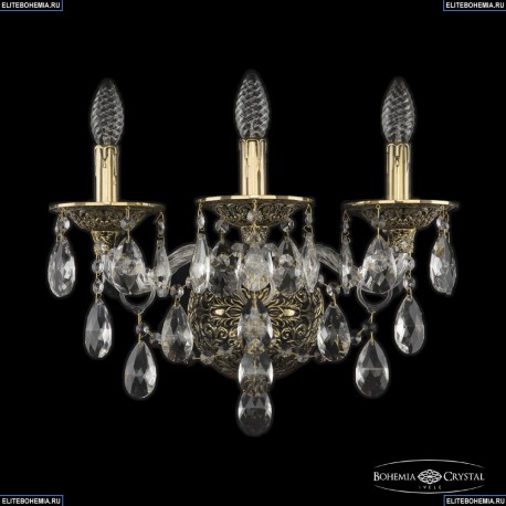 16115B/3/165/XL GB Хрустальное бра с металлической чашкой Bohemia Ivele Crystal