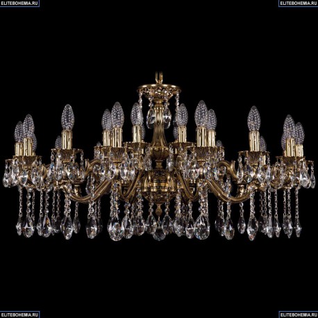 1703/24/225+125/A/GB Хрустальная большая люстра Bohemia Ivele Crystal