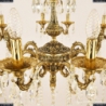 71104/12/350/B GB Подвесная люстра под бронзу из латуни Bohemia Ivele Crystal