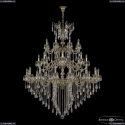71104/16+8+8/550/3D B GB Y1 Подвесная люстра под бронзу из латуни Bohemia Ivele Crystal