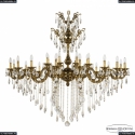71105/24/590/XL B GB Подвесная люстра под бронзу из латуни Bohemia Ivele Crystal